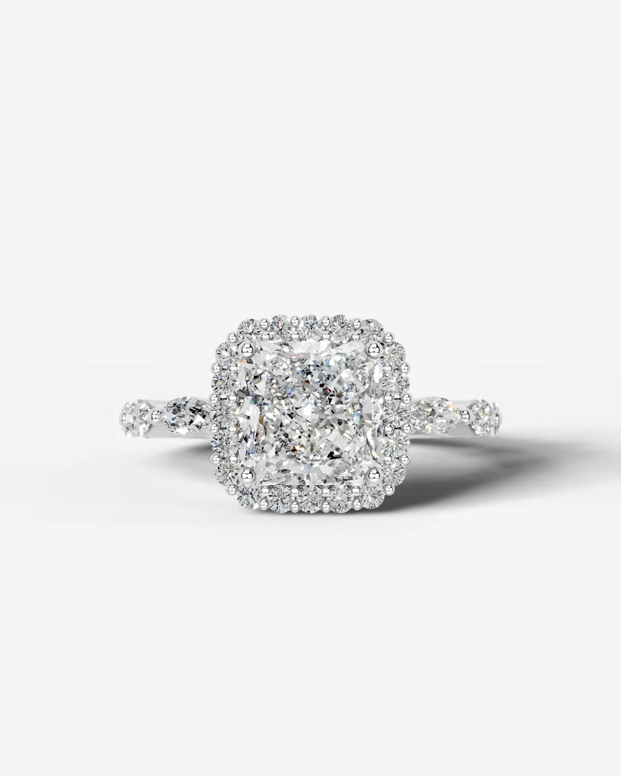 Helena (Radiant) 14k White Gold 001
