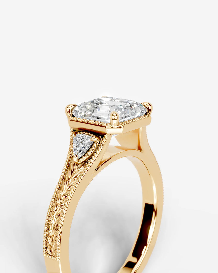 Tessa (Asscher) 18k Yellow Gold 005