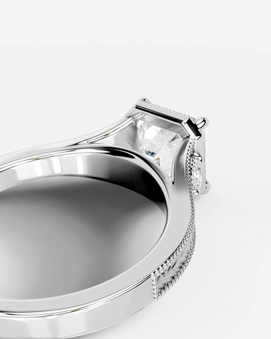Tessa (Asscher) 18k White Gold 002