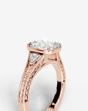 Tessa (Elongated Cushion) 14k Rose Gold 003