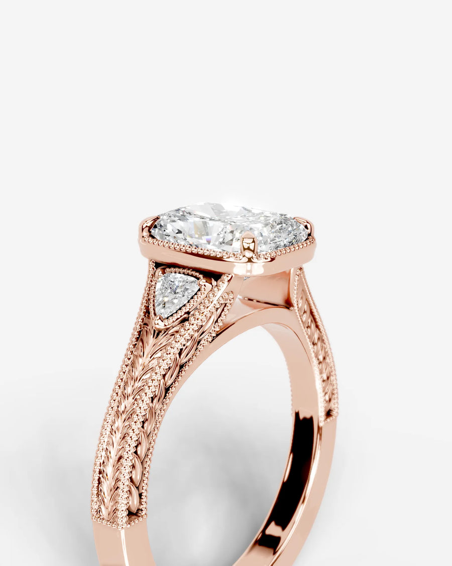 Tessa (Elongated Cushion) 14k Rose Gold 003