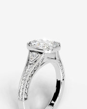 Tessa (Elongated Cushion) 14k White Gold 003