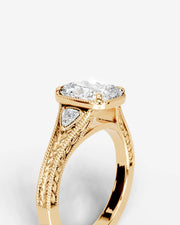 Tessa (Elongated Cushion) 14k Yellow Gold 003