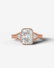 Tessa (Elongated Cushion) 14k Rose Gold 001