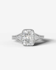 Tessa (Elongated Cushion) 14k White Gold 001