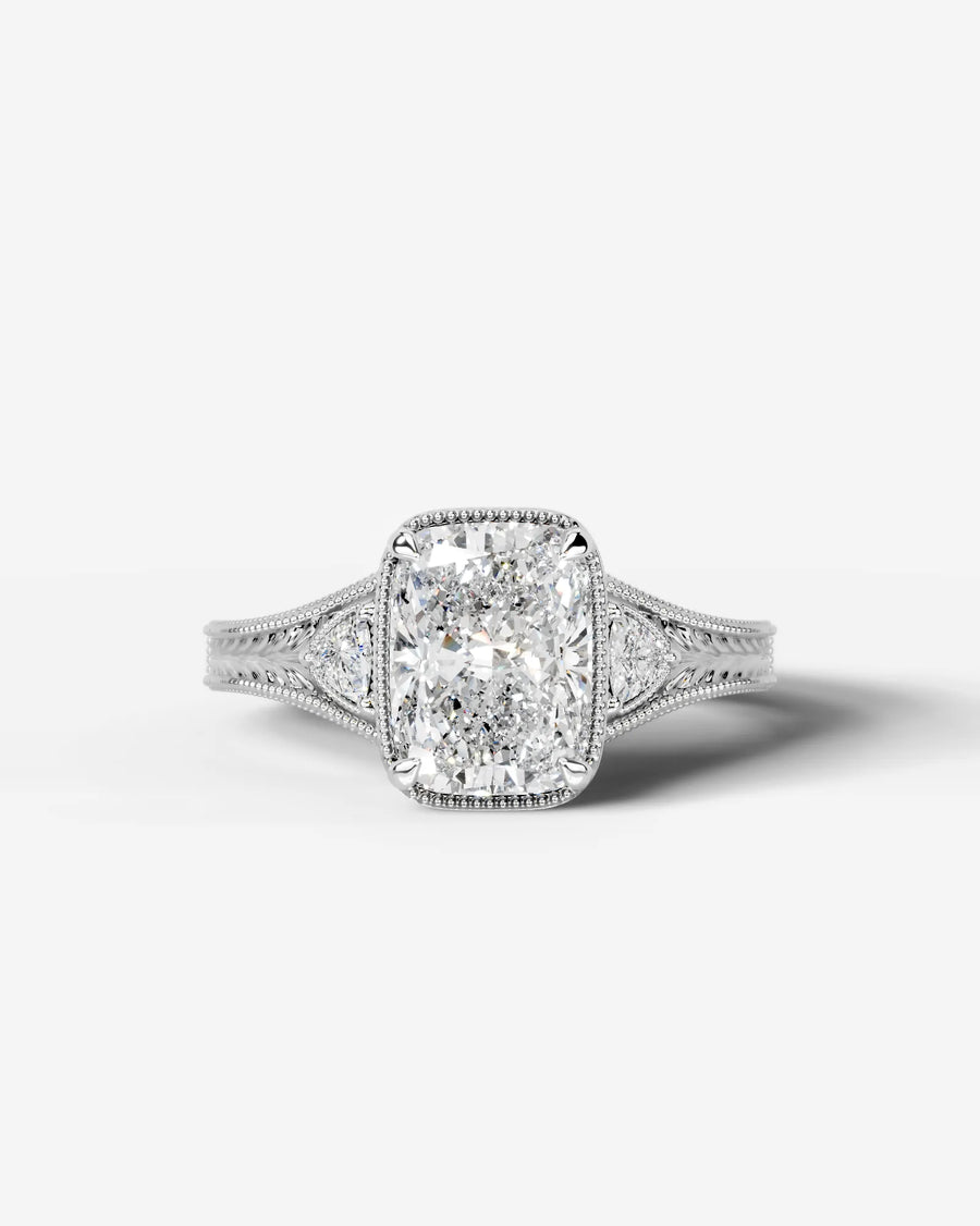 Tessa (Elongated Cushion) 18k White Gold 001