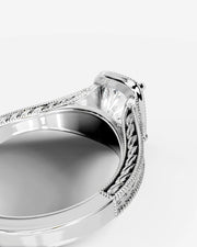 Tessa (Elongated Cushion) 14k White Gold 004