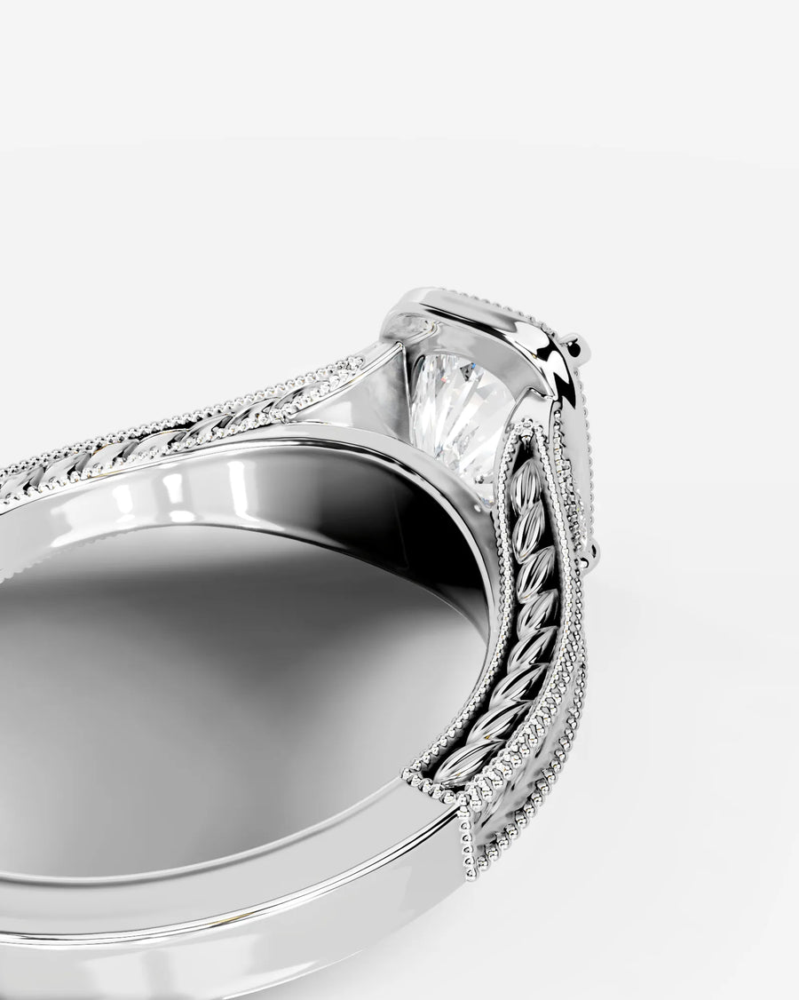 Tessa (Elongated Cushion) 14k White Gold 004