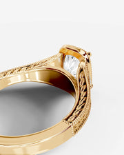 Tessa (Elongated Cushion) 14k Yellow Gold 004