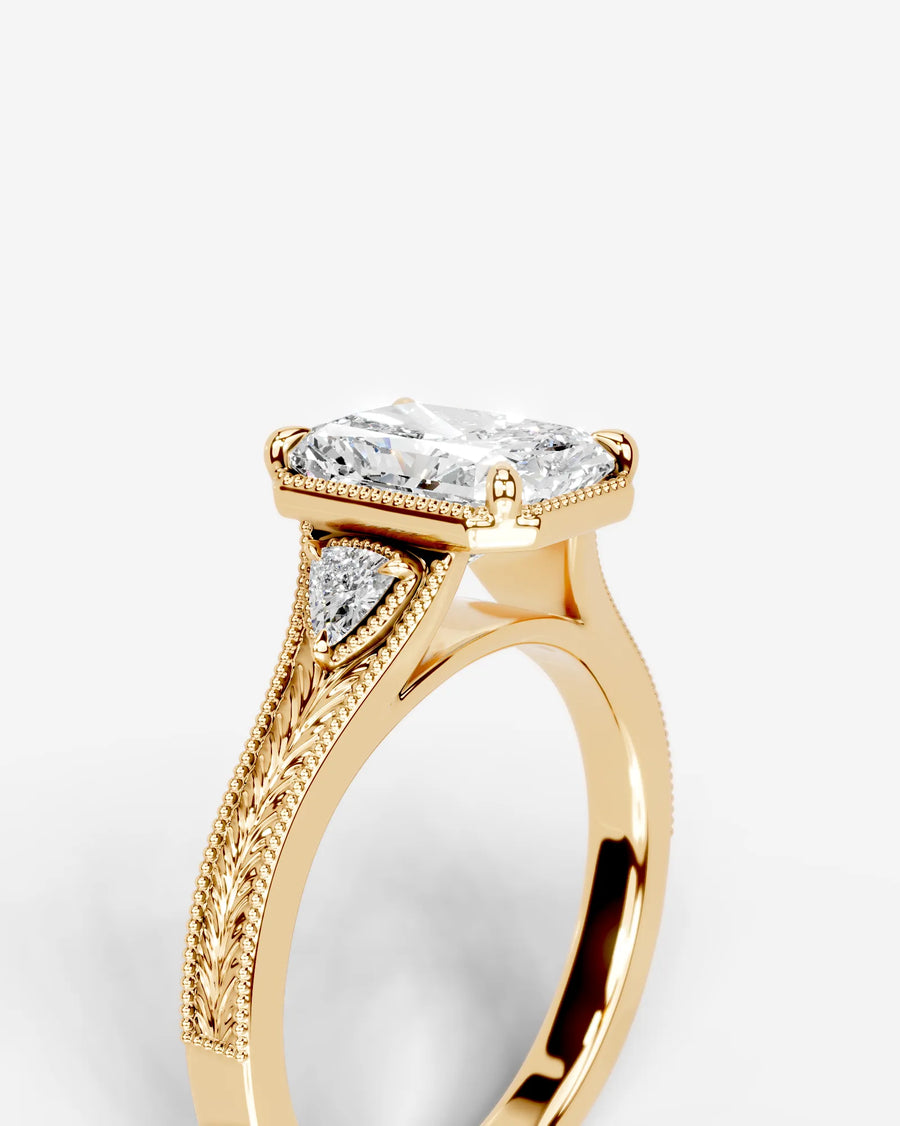 Tessa (Elongated Radiant) 14k Yellow Gold 005