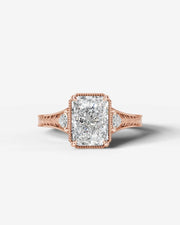 Tessa (Elongated Radiant) 14k Rose Gold 001