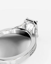 Tessa (Elongated Radiant) 14k White Gold 002