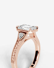 Tessa (Emerald) 14k Rose Gold 005