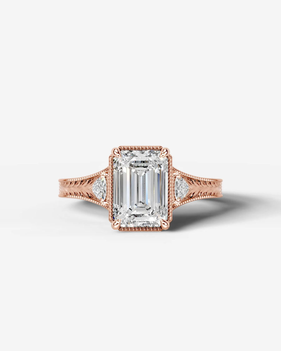 Tessa (Emerald) 14k Rose Gold 001