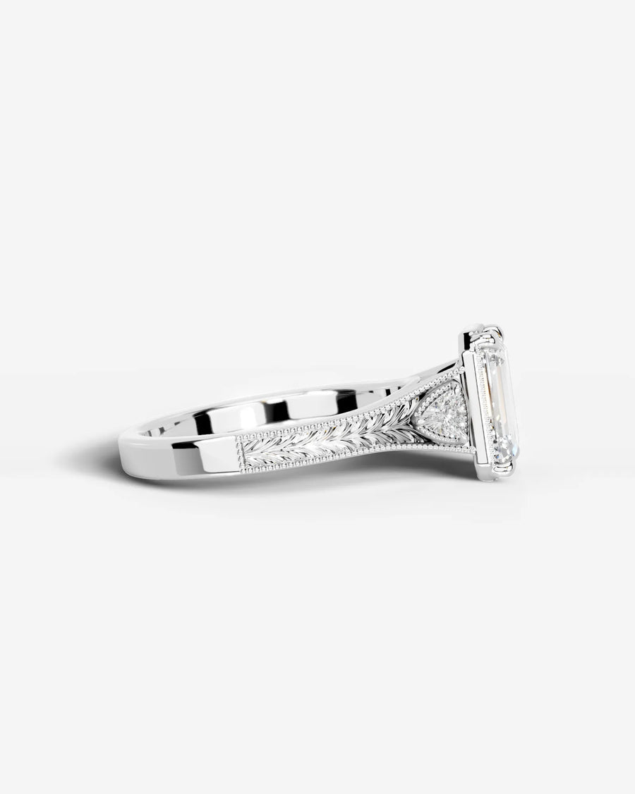 Tessa (Emerald) 14k White Gold 003