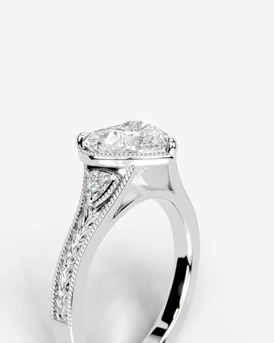 Tessa (Heart) 14k White Gold 005