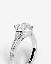 Tessa (Heart) 18k White Gold 005