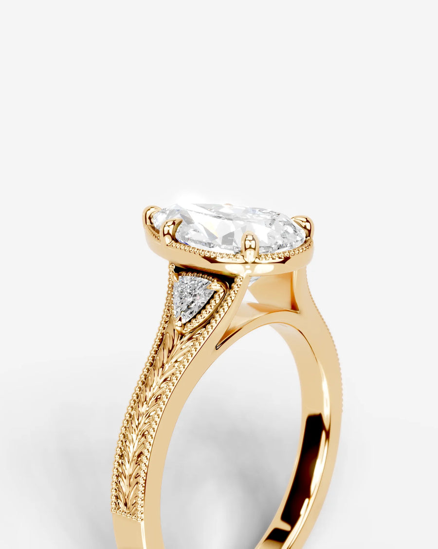 Tessa (Pear) 14k Yellow Gold 005