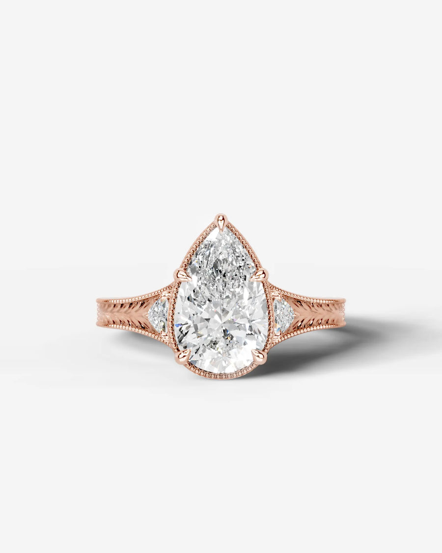 Tessa (Pear) 14k Rose Gold 001