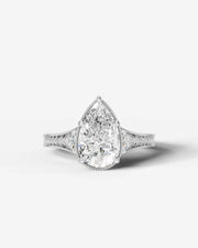 Tessa (Pear) 14k White Gold 001