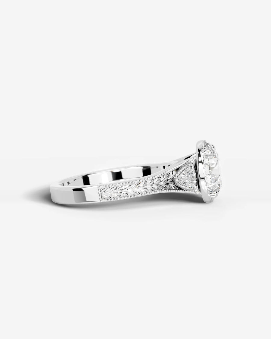 Tessa (Round) 18k White Gold 003
