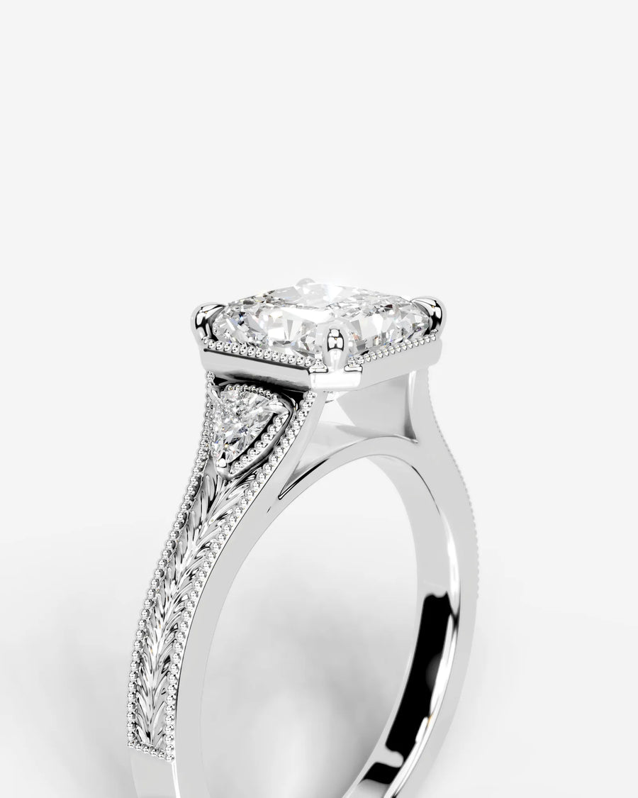 Tessa (Radiant) 14k White Gold 005