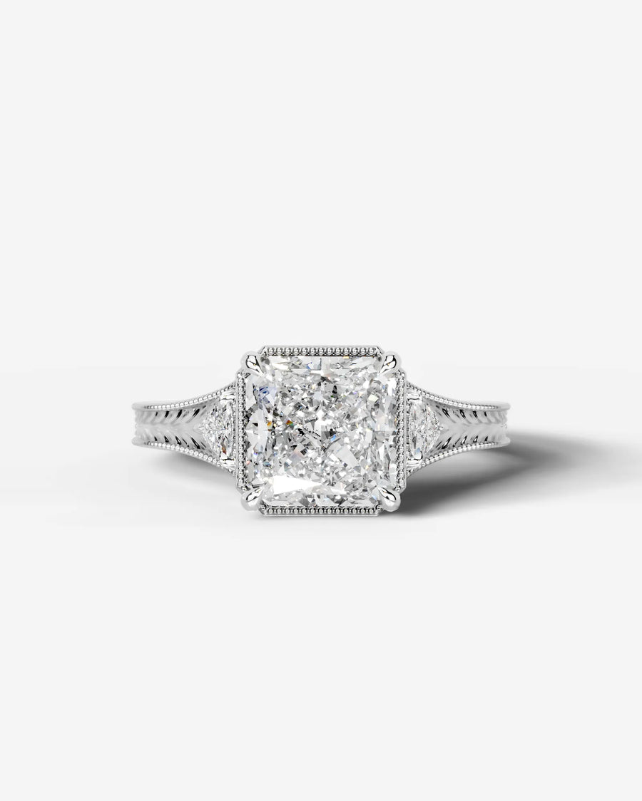 Tessa (Radiant) 14k White Gold 001