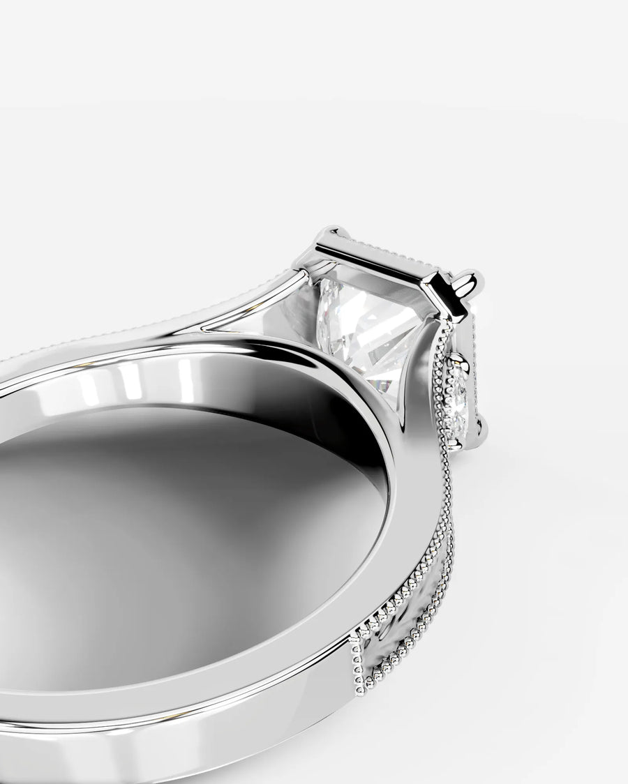 Tessa (Radiant) 14k White Gold 002