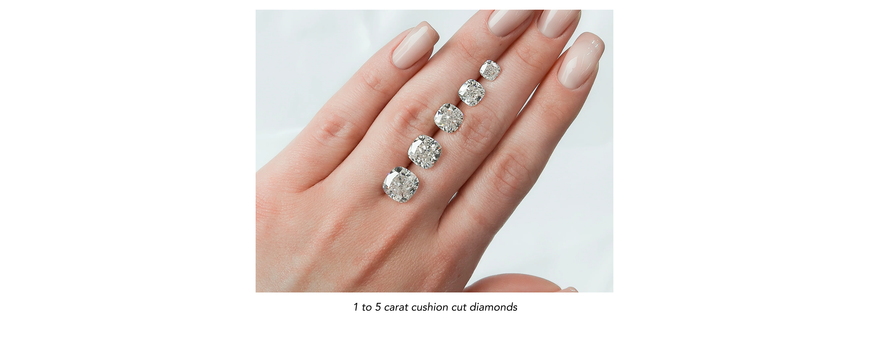 1 to 5 carat cushion cut diamonds