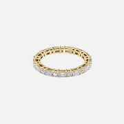 Alternating Emerald And Round Basket Eternity Ring 14k Yellow Gold 1 7 001