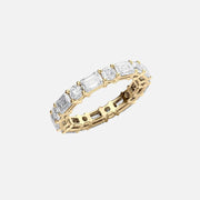  Alternating Emerald And Round Basket Eternity Ring 14k Yellow Gold 4 0 002