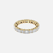  Alternating Emerald And Round Basket Eternity Ring 18k Yellow Gold 3 3 001