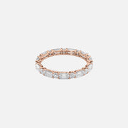  Alternating Emerald And Round U Prong Eternity Ring 18k Rose Gold 2 0 001