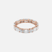  Alternating Emerald And Round U Prong Eternity Ring 18k Rose Gold 4 2 001