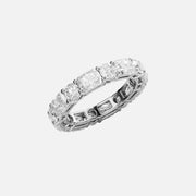  Alternating Radiant And Round Basket Eternity Ring 14k White Gold 4 6 002