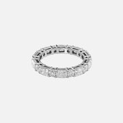  Alternating Radiant And Round Basket Eternity Ring 18k White Gold 2 8 001