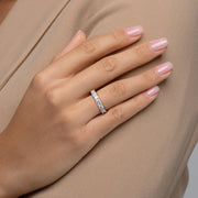  Alternating Radiant And Round Basket Eternity Ring 18k White Gold 4 6 003