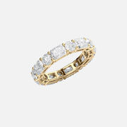  Alternating Radiant And Round Basket Eternity Ring 18k Yellow Gold 4 6 002