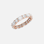  Alternating Radiant And Round U Prong Eternity Ring 18k Rose Gold 3 7 002