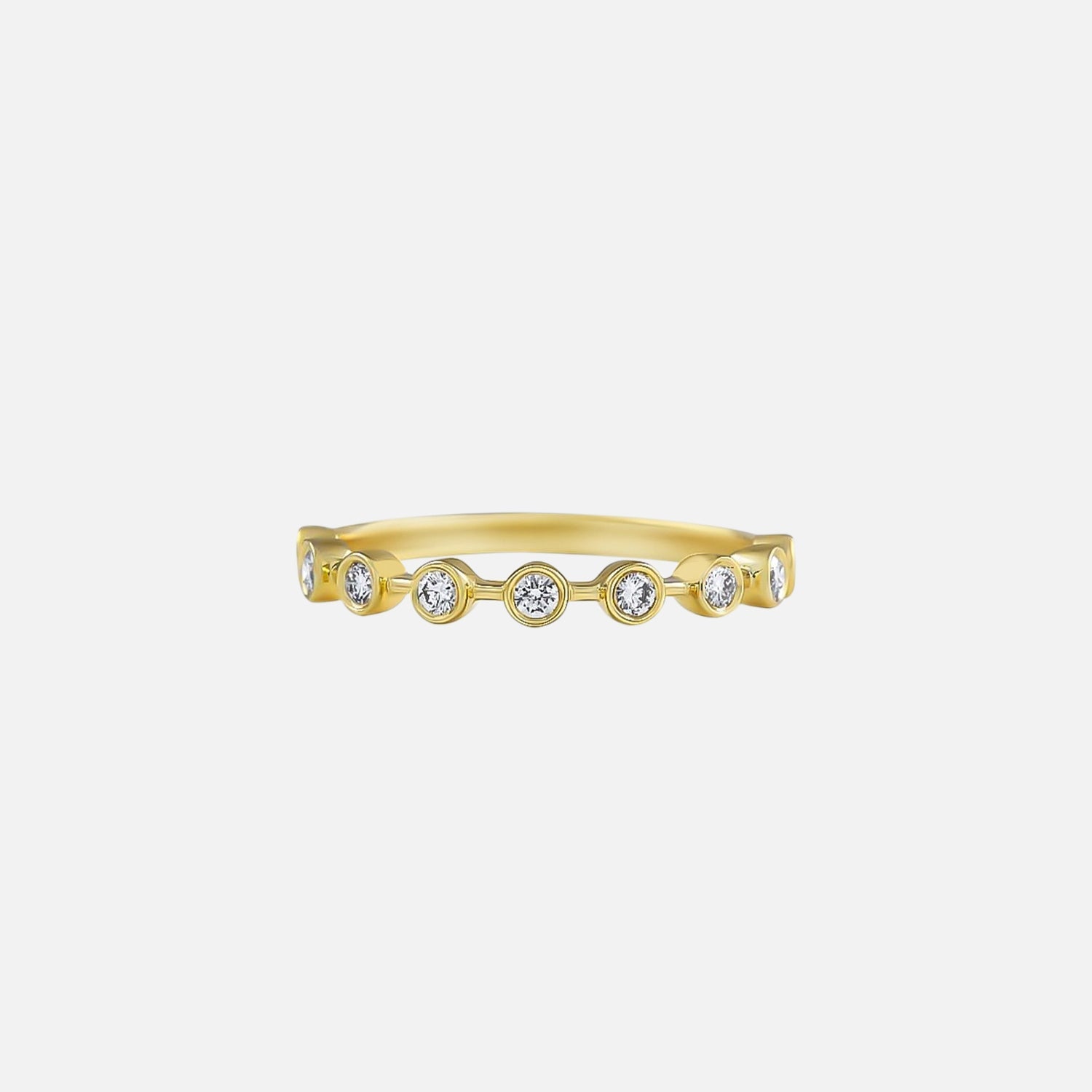 Athena Moissanite 14k Yellow Gold 1