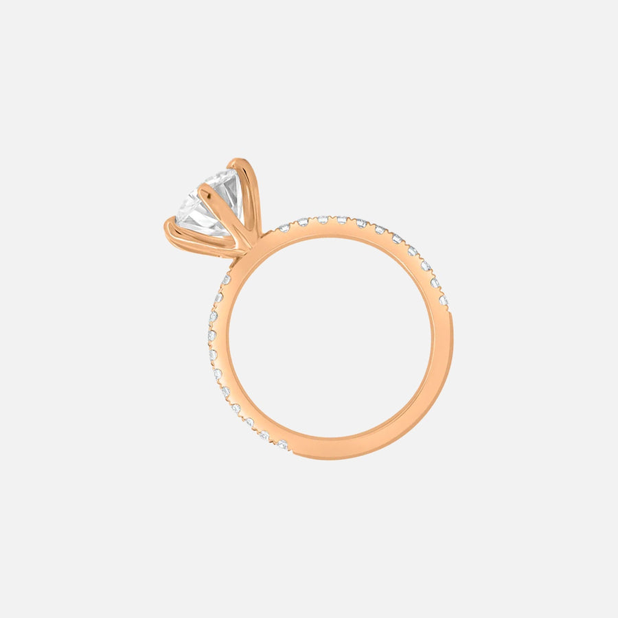  Audrey Lab Diamond 18k Rose Gold Round 4