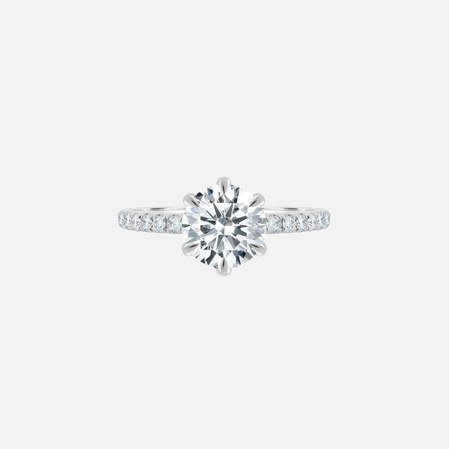  Audrey Lab Diamond 18k White Gold Round 1