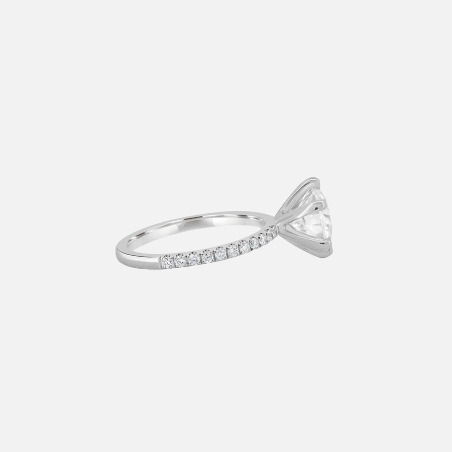  Audrey Lab Diamond 18k White Gold Round 2