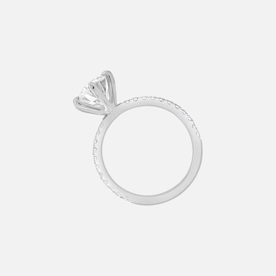  Audrey Lab Diamond 18k White Gold Round 4