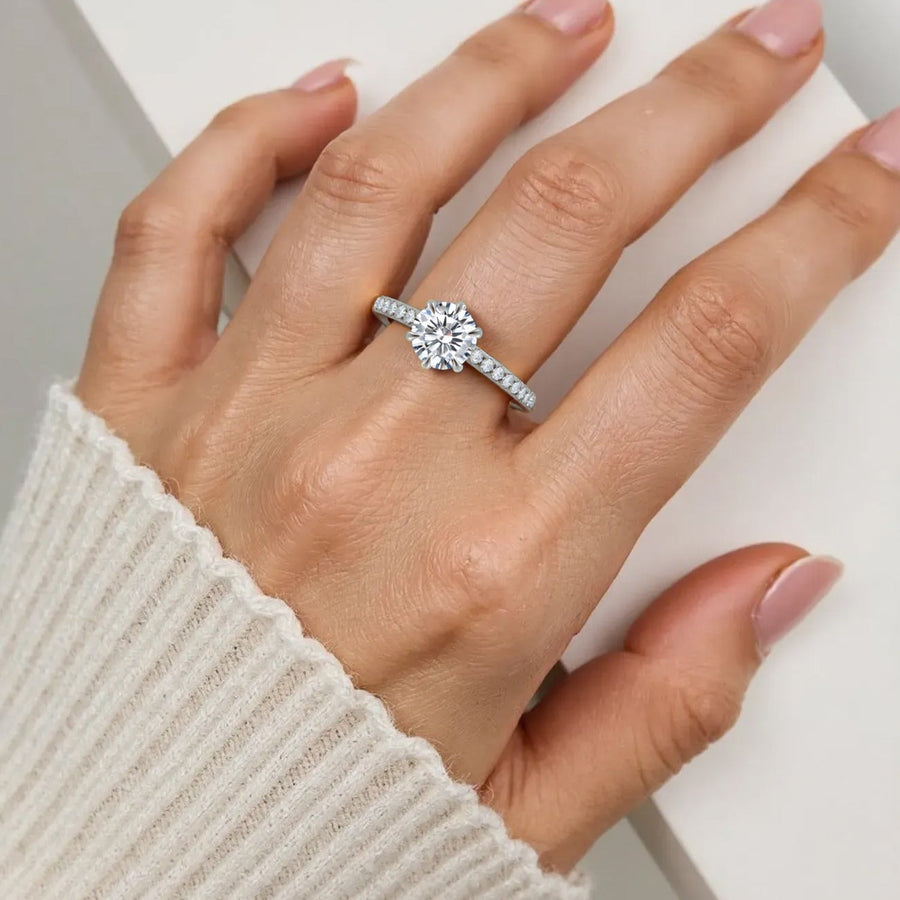  Audrey Lab Diamond 18k White Gold Round 5 Final
