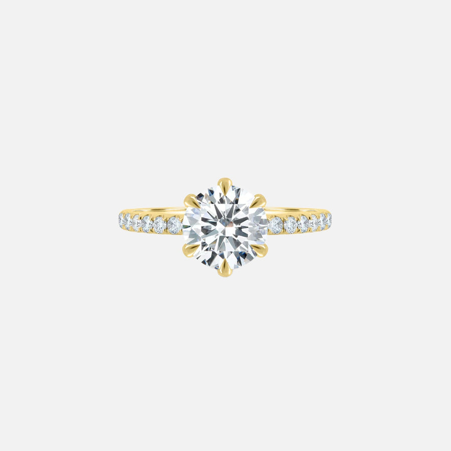Audrey Lab Diamond 18k Yellow Gold Round 1