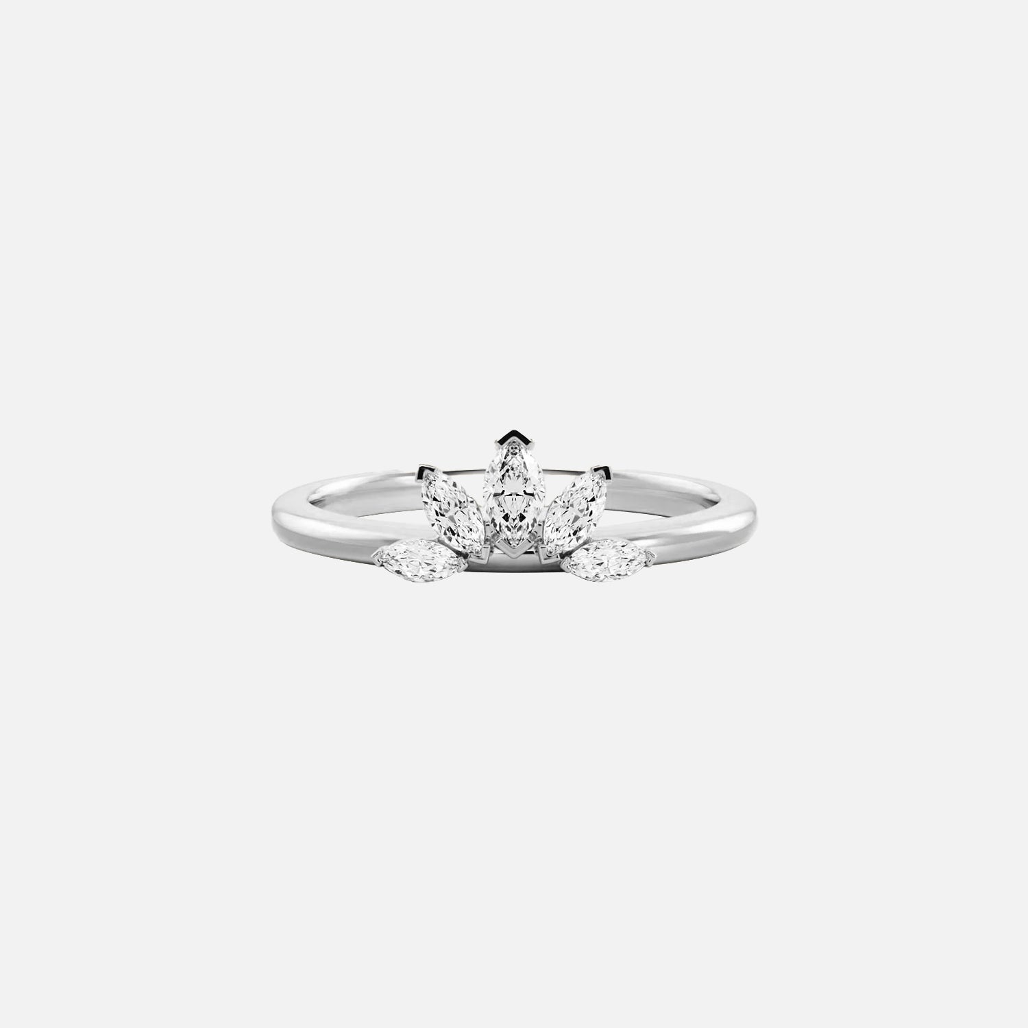 The Prong Aurora Crown Moissanite Ring - KNT - Engagement Rings, Wedding Bands & Fine Jewelry