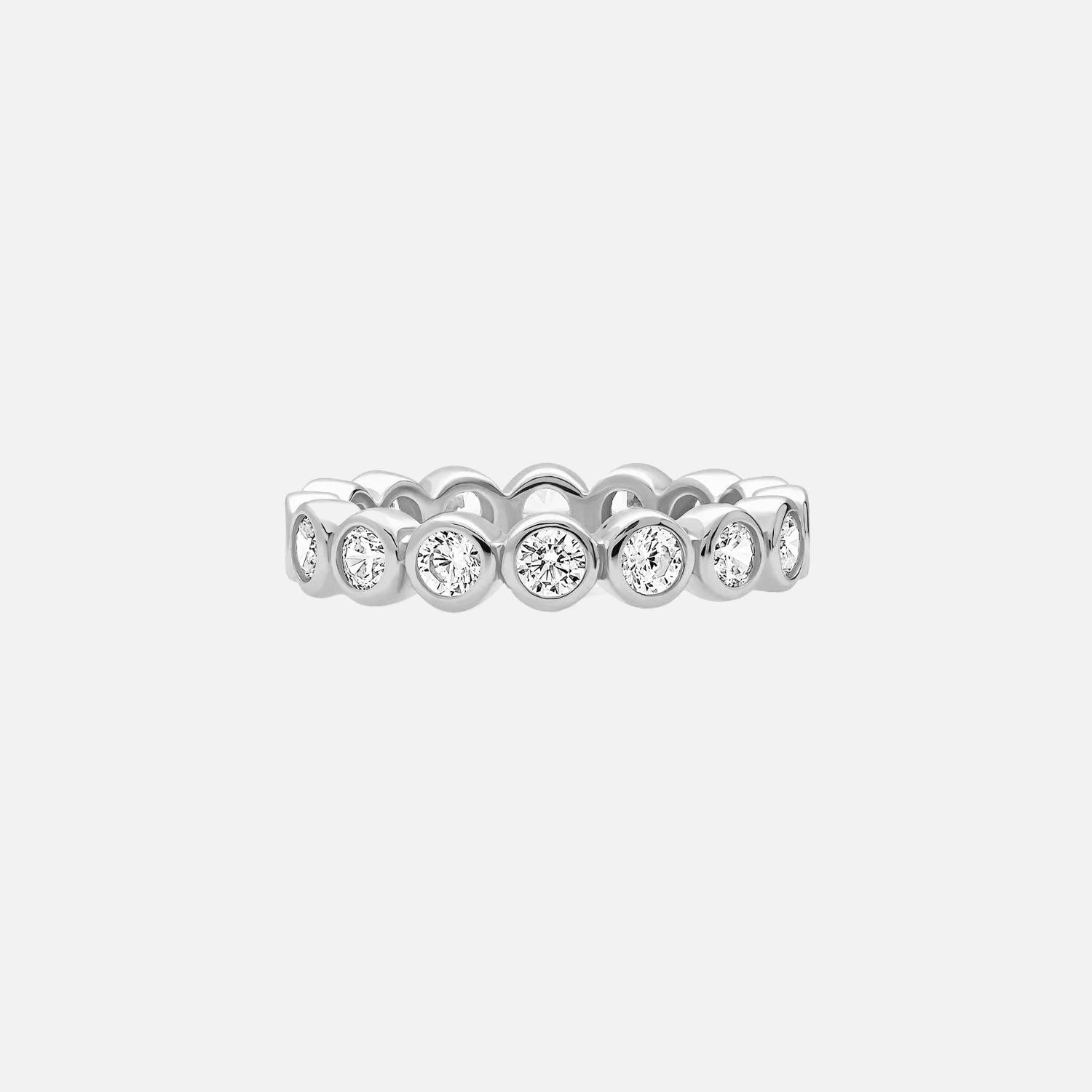 The Pave Bubble Flashes Moissanite Ring - KNT - Engagement Rings, Wedding Bands & Fine Jewelry