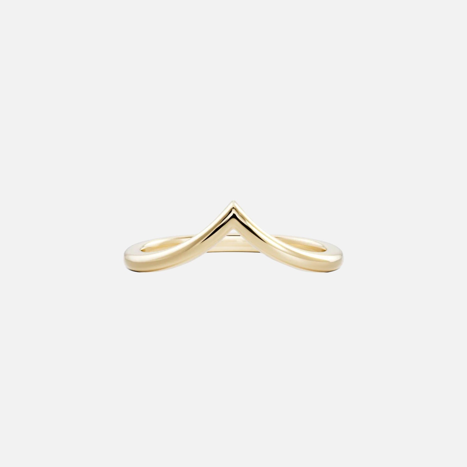The Solid Cherry Chevron Moissanite Ring - KNT - Engagement Rings, Wedding Bands & Fine Jewelry