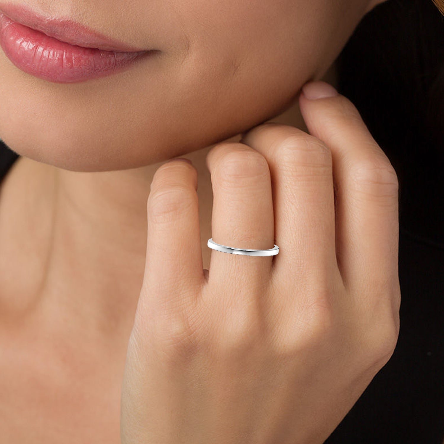 The Classic Clara Solid Moissanite Ring - KNT - Engagement Rings, Wedding Bands & Fine Jewelry